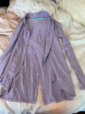 Coolibar UPF50 lavender sun wrap